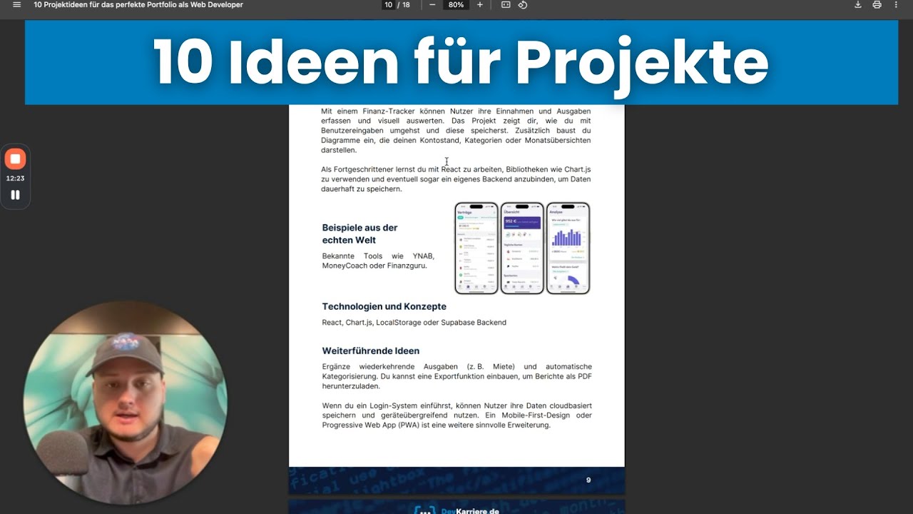10 Projekte für das perfekte Portfolio als Web Developer