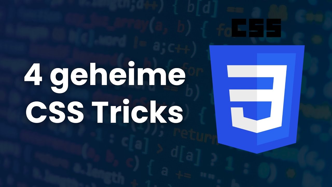 4 CSS TRICKS, die du noch nicht kanntest