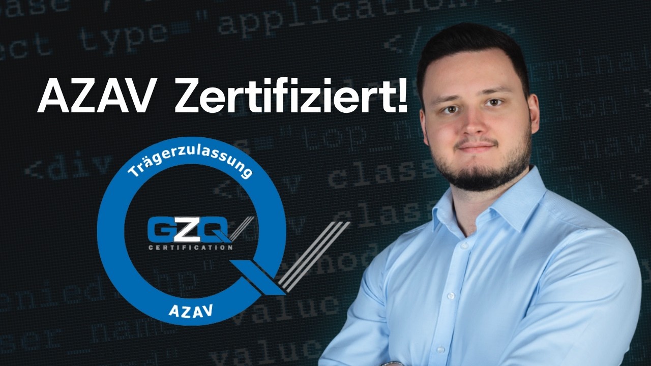 DevKarriere ist jetzt zertifizierter Bildungsträger (AZAV)