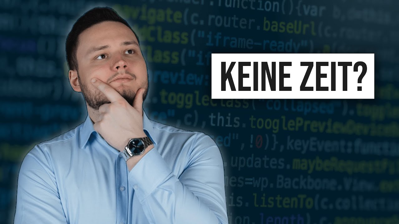 Mit WENIG ZEIT Programmieren lernen