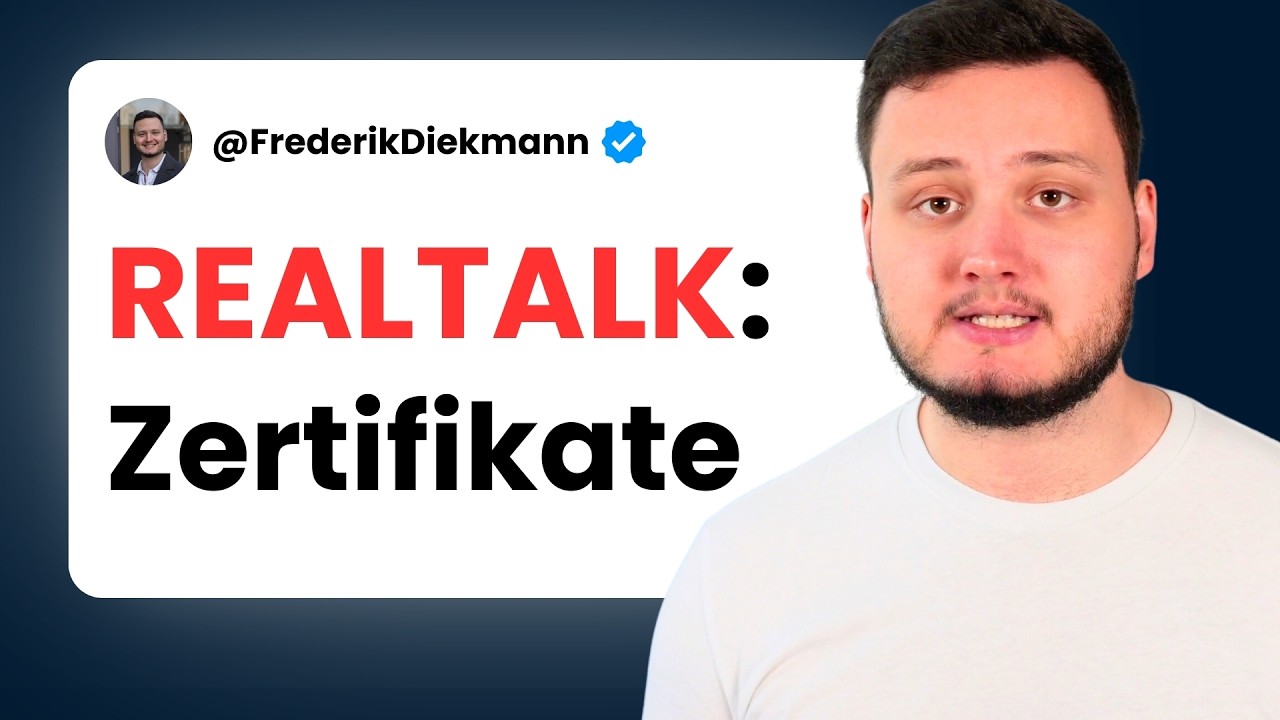 REALTALK: Zertifikate sind für Loser